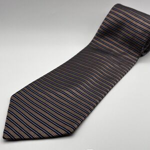 Brooks Brothers Makers  Silk Blue Brown‎ Striped Men's Neck Tie
